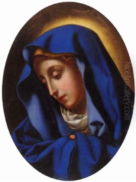 Madonna Oil Painting by Bartolommeo Mancini