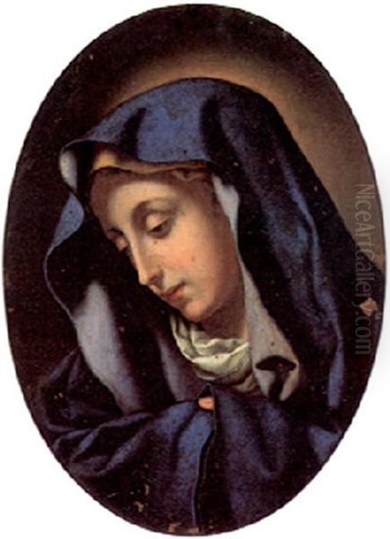 Madonna Oil Painting by Bartolommeo Mancini