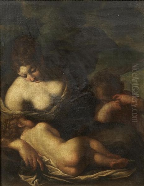 An Allegory Of Charity Oil Painting by Francesco Mancini