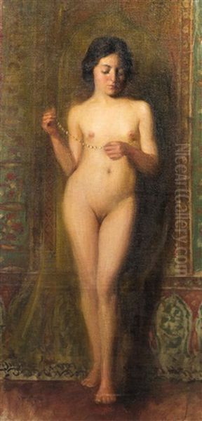 Nude Oil Painting by Francesco Longo Mancini