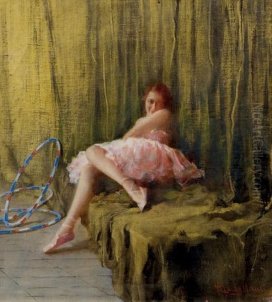 La Danseuse Oil Painting by Francesco Longo Mancini