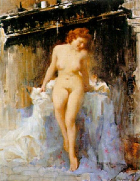 Nudo Di Donna Oil Painting by Francesco Longo Mancini