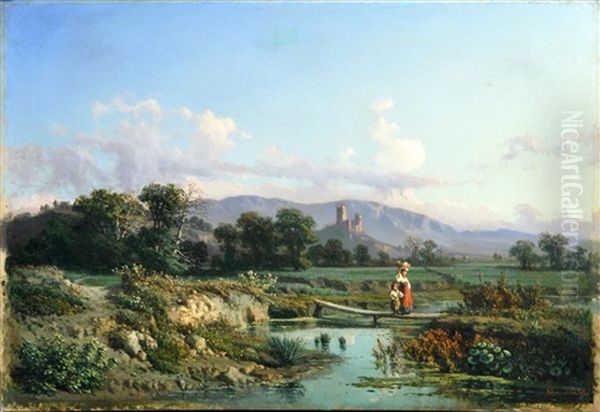 Paesaggio Oil Painting by Francesco Mancini