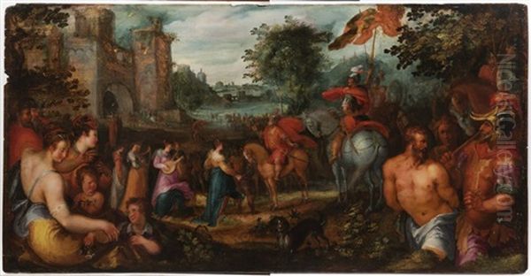 The Continence Of Scipio Oil Painting by Karel van Mander the Elder