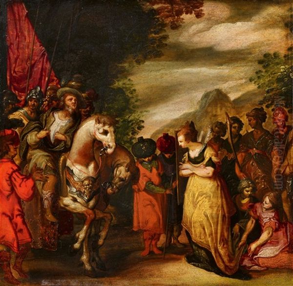 Jephthah And His Daughter by Karel van Mander the Elder