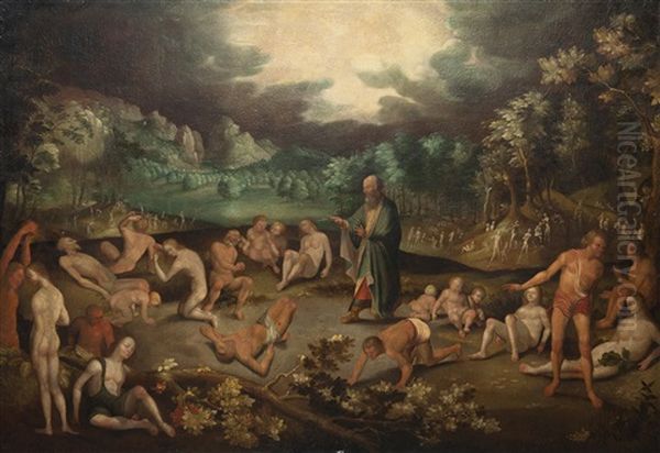 Die Vision Des Ezechiel Oil Painting by Karel van Mander the Elder