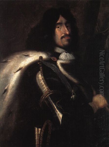 Portraet Af Frederik Iii I Harnisk Og Hermelin Oil Painting by Karel van Mander the Elder