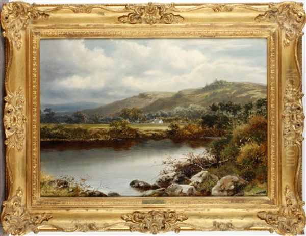 The River Wye Oil Painting by William Henry Mander