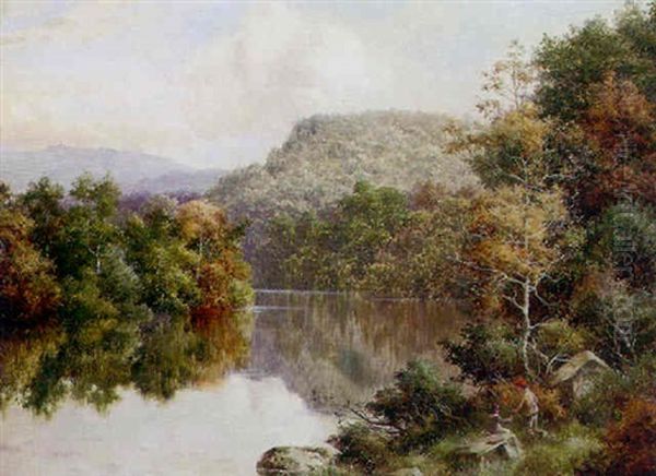 Elsie Mount And Church Pool Oil Painting by William Henry Mander