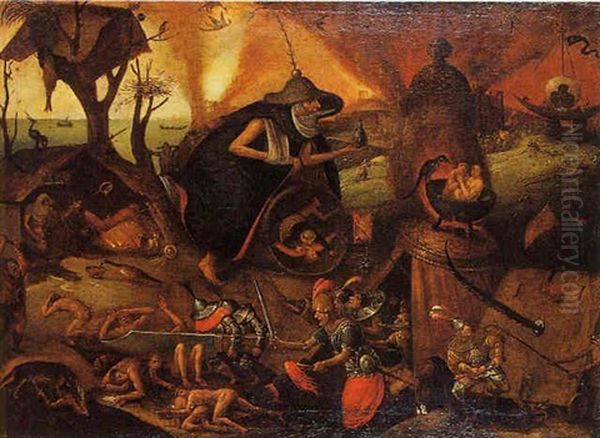 Le Triomphe De La Mort Oil Painting by Jan Mandijn