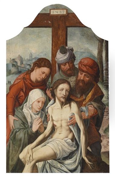 Die Beweinung Christi Oil Painting by Jan Mandyn