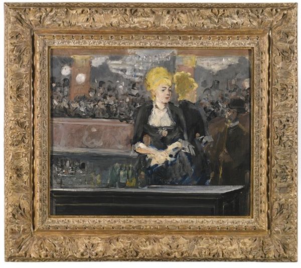 Le Bar Aux Folies-bergere Oil Painting by Edouard Manet