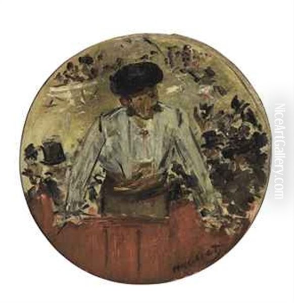 Toreador Saluant, Tambour De Basque Oil Painting by Edouard Manet