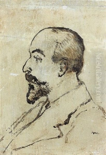 Esquisse Pour Le Portrait D'un Inconnu Oil Painting by Edouard Manet