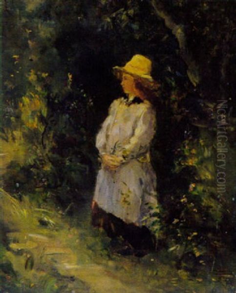 Madchen Am Waldrand Oil Painting by Edouard Manet