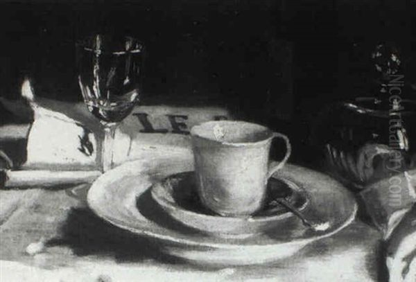 Nature Morte A La Tasse De Cafe Oil Painting by Edouard Manet