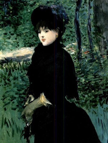 La Promenade Oil Painting by Edouard Manet