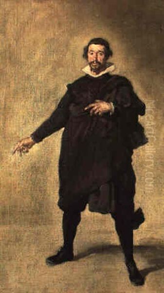 Portrait De Pabillos De Valladolid, Buffon De Philippe Iv Oil Painting by Edouard Manet