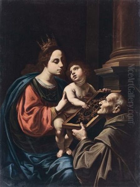 Madonna Con Bambino E San Giovannino Oil Painting by Domenico Manetti