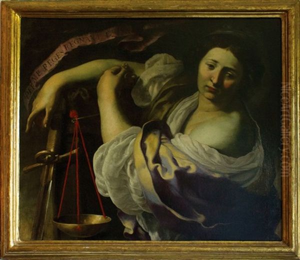 Allegoria Della Giustizia Oil Painting by Rutilio Manetti