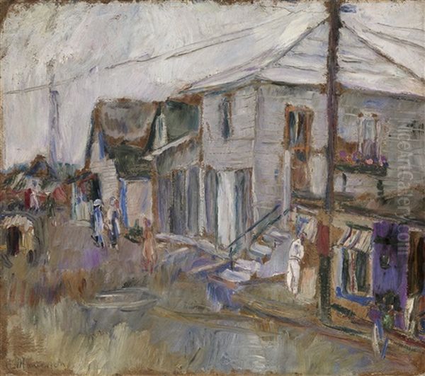 Street Scene Oil Painting by Abram Anshelevich Manevich