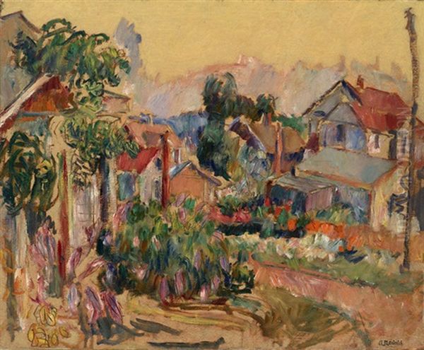 Garden View Oil Painting by Abram Anshelevich Manevich