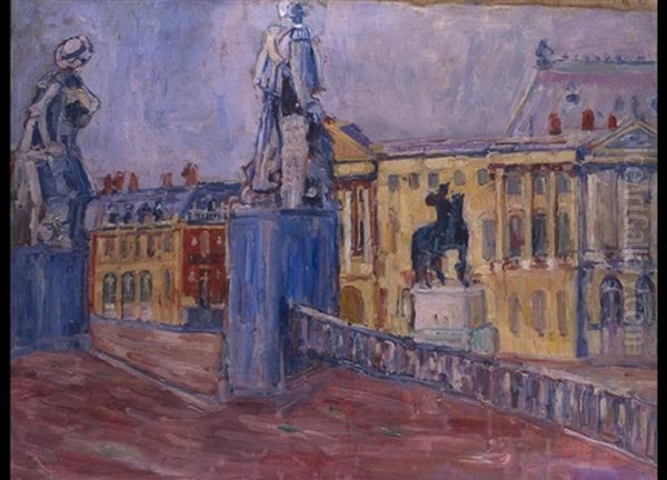 Stadtansicht Oil Painting by Abram Anshelevich Manevich