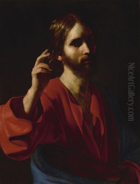 Christ Blessing Oil Painting by Bartolomeo Manfredi