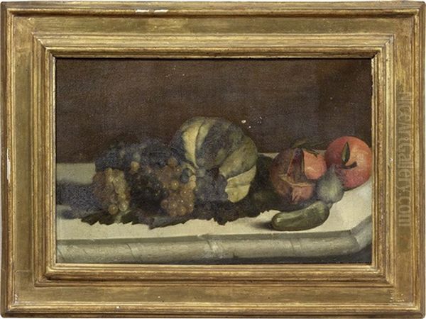 Natura Morta Con Frutta E Ortaggi Oil Painting by Bartolomeo Manfredi