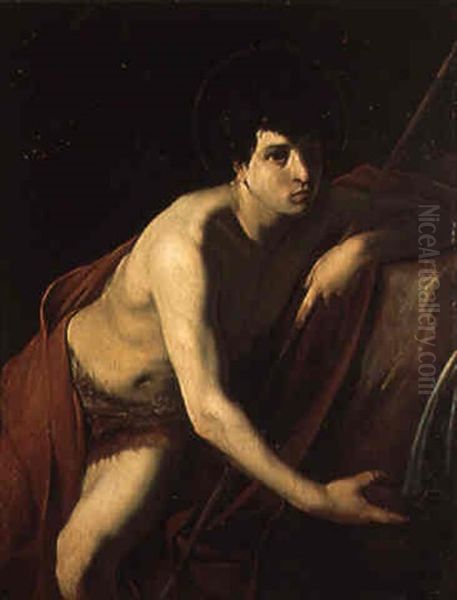 San Giovanni Battista Oil Painting by Bartolomeo Manfredi