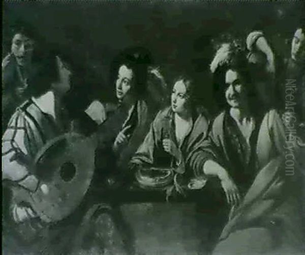 Le Concert Oil Painting by Bartolomeo Manfredi