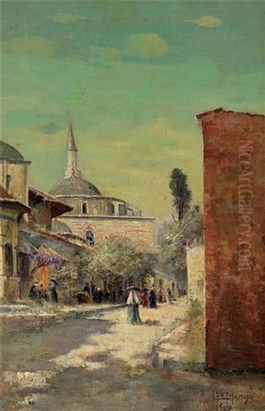 Istanbul Oil Painting by Leonardo De Mango