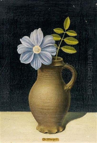 Blumenstillleben Oil Painting by Josef Mangold