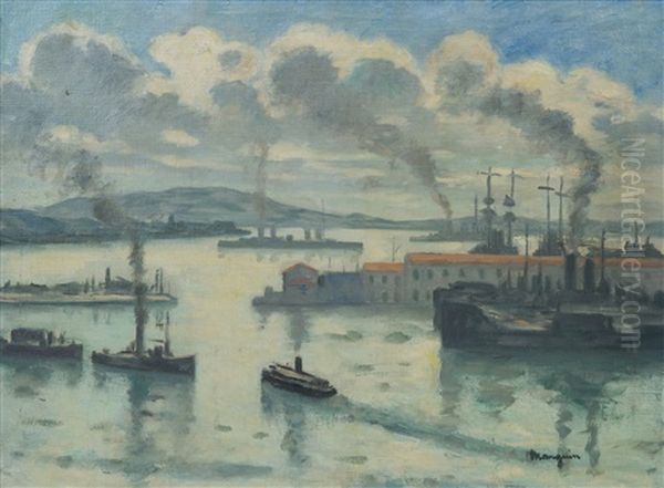 Vue Sur Le Port De Toulon by Henri Charles Manguin