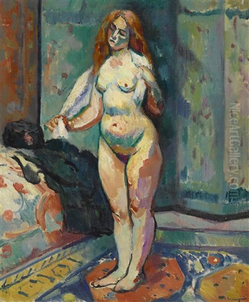 Le Modele Aveugle Oil Painting by Henri Charles Manguin