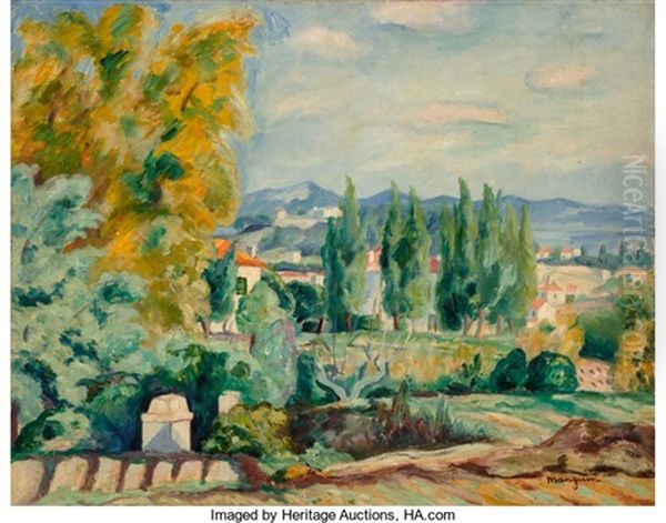 Paysage D'automne Aux Environs De Saint-tropez Oil Painting by Henri Charles Manguin