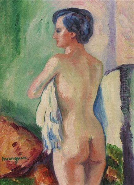 Nu A La Serviette Oil Painting by Henri Charles Manguin