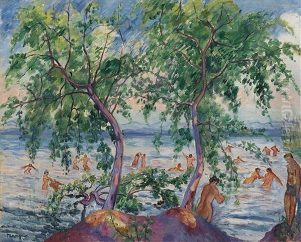 La Baignade, Colombier Oil Painting by Henri Charles Manguin