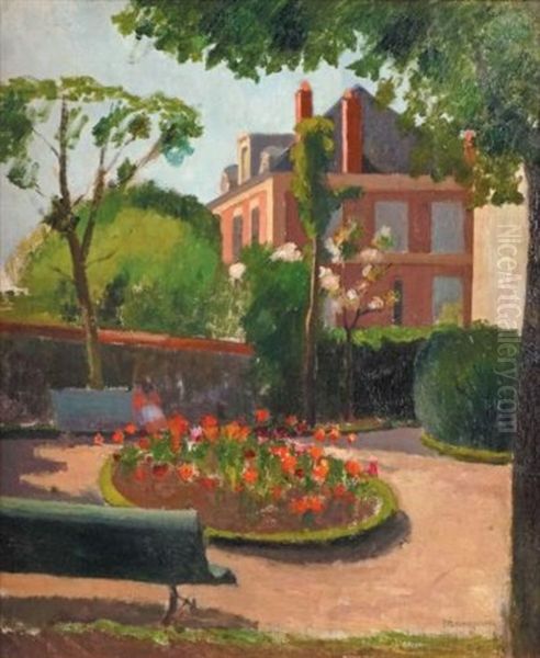 Le Jardin Au Raincy Oil Painting by Henri Charles Manguin