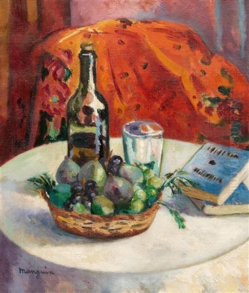 Still Life With Fruits Oil Painting by Henri Charles Manguin