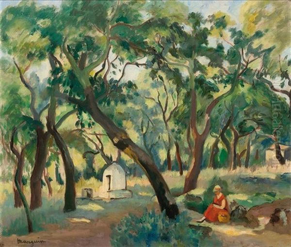 Le Puits En Foret. Ete-automne Oil Painting by Henri Charles Manguin