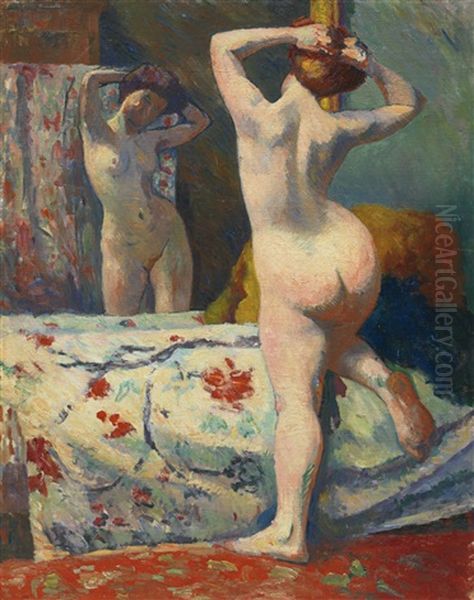 Le Reflet Oil Painting by Henri Charles Manguin