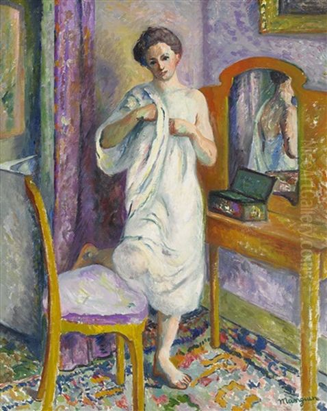 La Toilette Oil Painting by Henri Charles Manguin