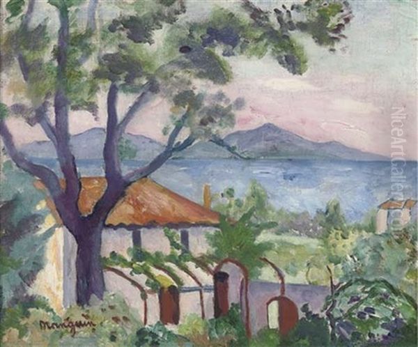 Maison Provencale Oil Painting by Henri Charles Manguin