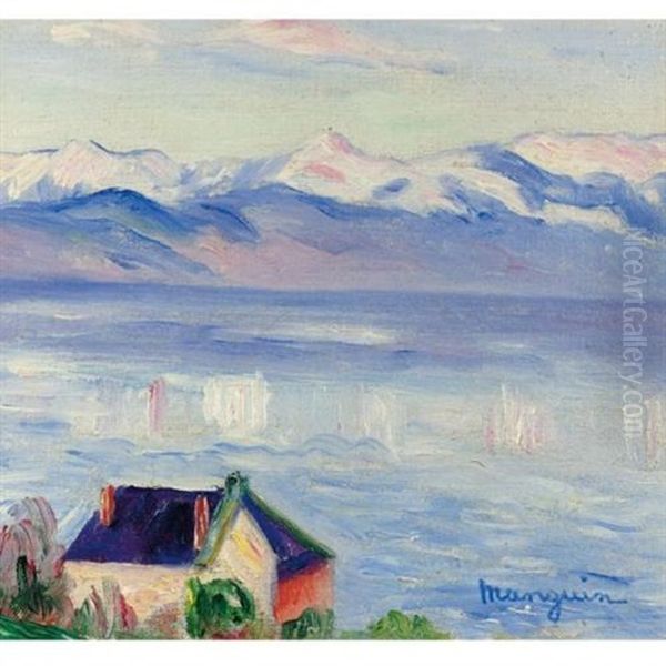 Le Lac Leman A Morges Oil Painting by Henri Charles Manguin