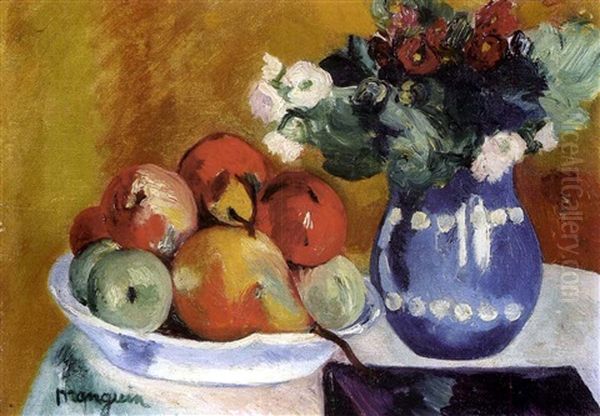 Nature Morte Aux Pommes Et Aux Poires Oil Painting by Henri Charles Manguin