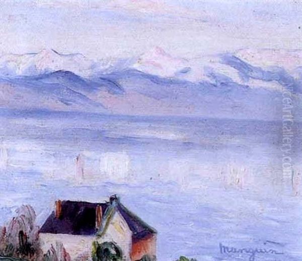 Le Lac Leman, A Morges Oil Painting by Henri Charles Manguin