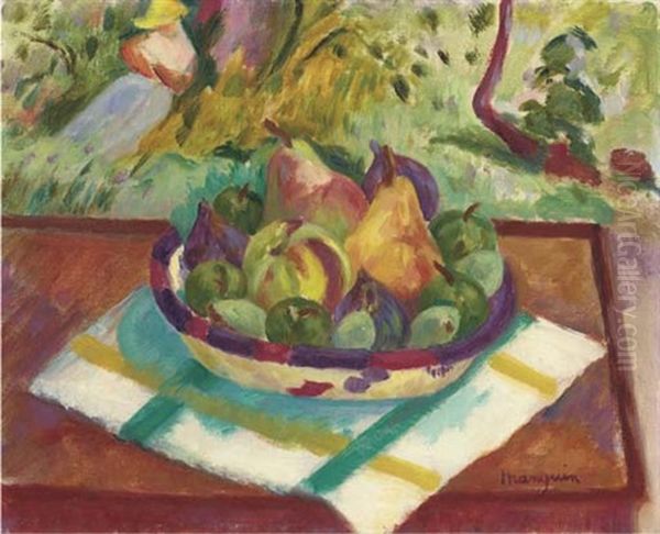 Corbeille De Fruits Oil Painting by Henri Charles Manguin