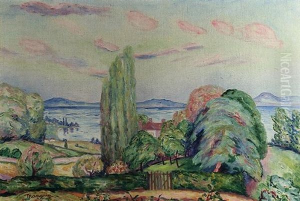 La Baie Des Serrieres, Neuchatel Oil Painting by Henri Charles Manguin