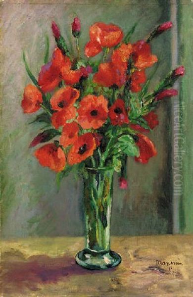 Coquelicots Oil Painting by Henri Charles Manguin